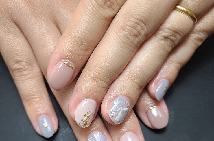 夏のニュアンスネイル