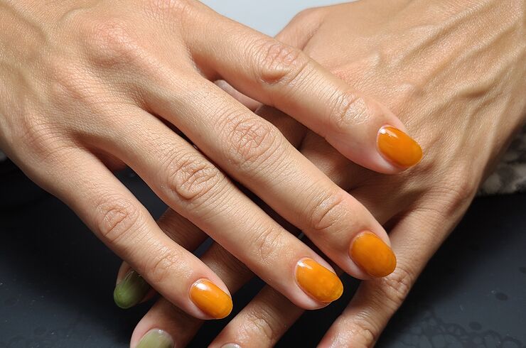 秋カラーネイル