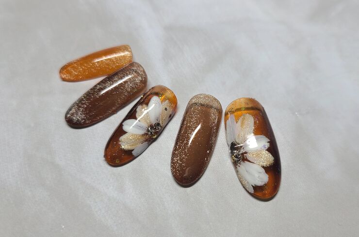 ニュアンスフラワーネイル