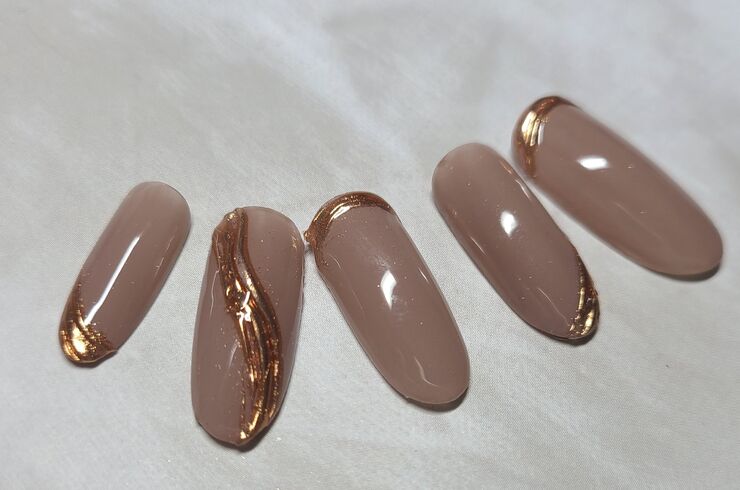 ミラーシンプルネイル