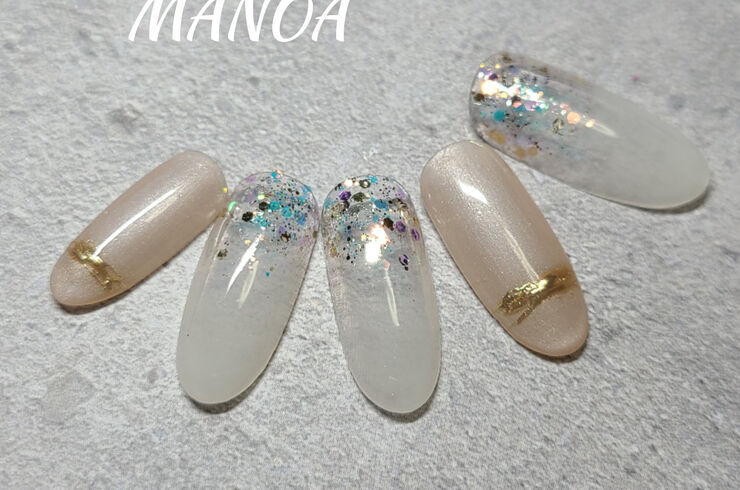 春シンプルネイル