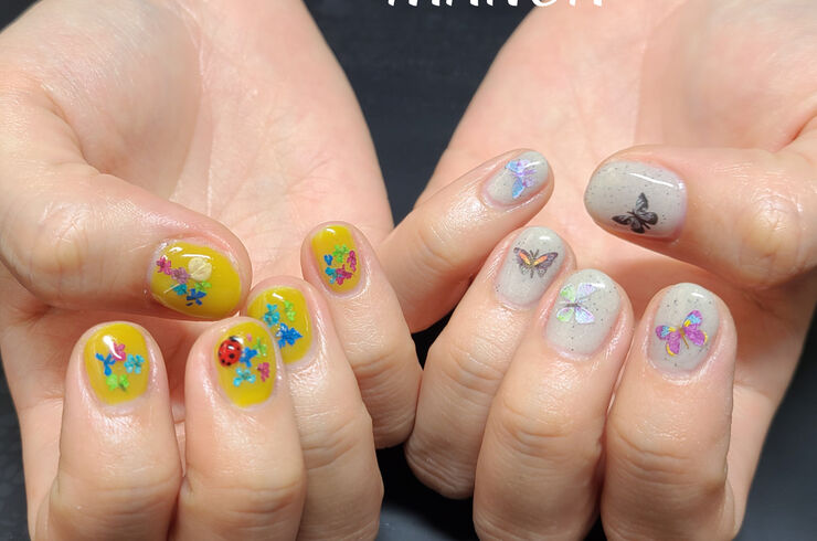 押し花ネイル