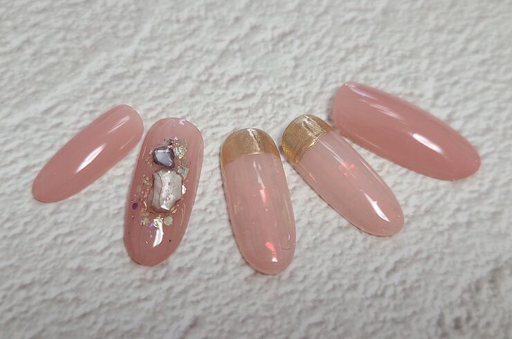 フィルム埋め込みネイル