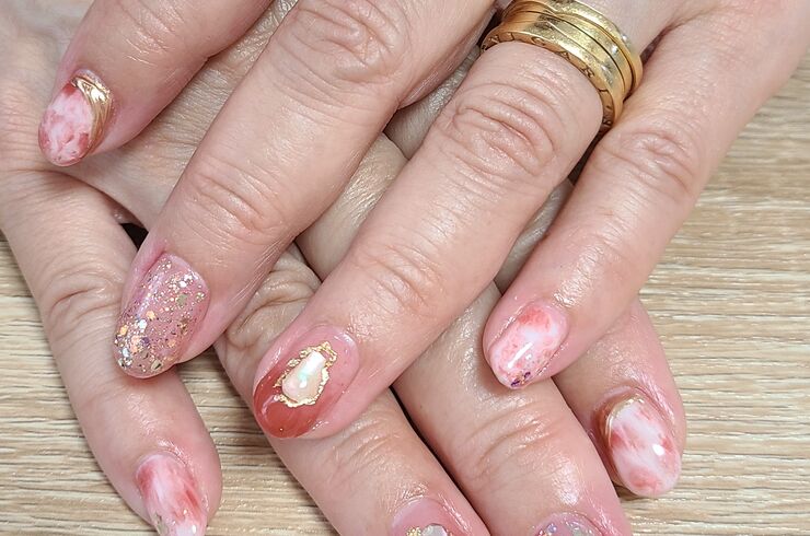 秋ニュアンスネイル